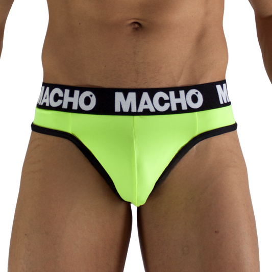 MACHO - MTG001 PERIZOMA GIALLO FLUORESCENTE TAGLIA S