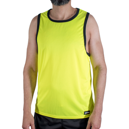 MACHO - CMV001 T-SHIRT DA PALESTRA GIALLA L/XL