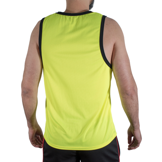 MACHO - CMV001 T-SHIRT DA PALESTRA GIALLA L/XL