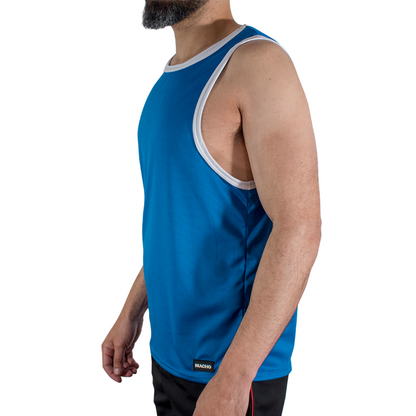 MACHO - CMV002 T-SHIRT BLU DA PALESTRA S/M