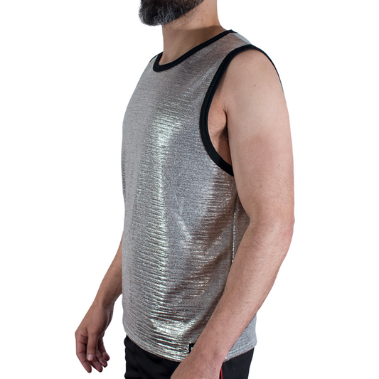 MACHO - T-SHIRT CON GLITTER FINI L/XL