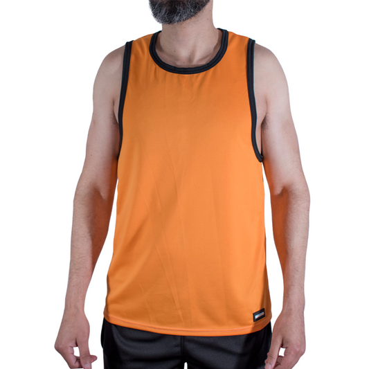 MACHO - CMV005 T-SHIRT DA PALESTRA ARANCIONE L/XL