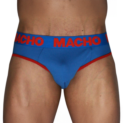 MACHO - MCH005 CLASSIC SLIP BLU + ROSSO XL