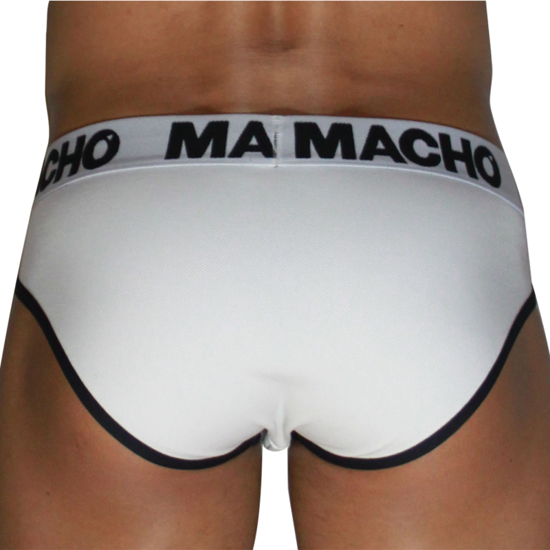 MACHO - MCH006 CLASSIC SLIP BIANCO + NERO XL