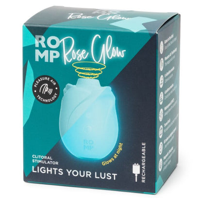 ROMP - ROSE STRUMENTO DI ASPIRAZIONE CLITORIDEA GLOW CHE SI ILLUMINA AL BUIO
