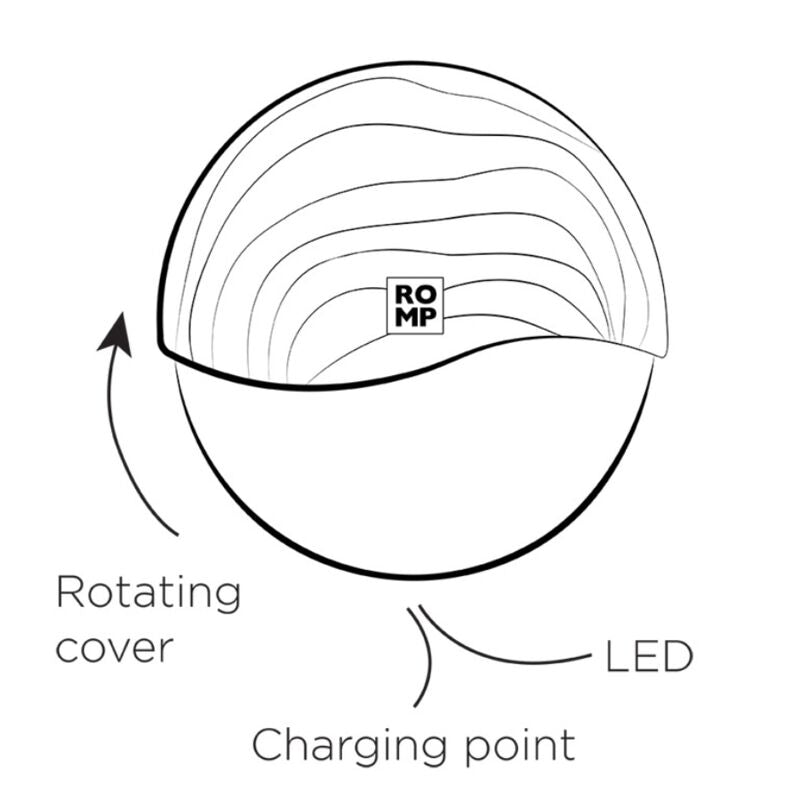 ROMP - SPIN CLITORAL SUCTION ANTITUDE WITH ROTATING OPENING AND CHIUSURE
