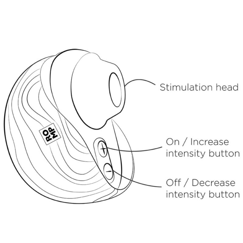 ROMP - SPIN CLITORAL SUCTION ANTITUDE WITH ROTATING OPENING AND CHIUSURE