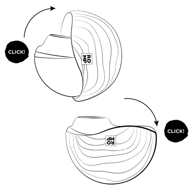 ROMP - SPIN CLITORAL SUCTION ANTITUDE WITH ROTATING OPENING AND CHIUSURE