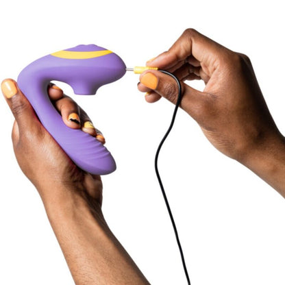 ROMP - REVERB STIMOLATORE DEL PUNTO G E DISPOSITIVO DI ASPIRAZIONE CLITORIDEA REVERB VIOLA