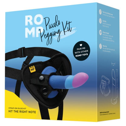 ROMP - DILDO IN SILICONE PICCOLO CON VENTOSA TRICOLORE 14 CM