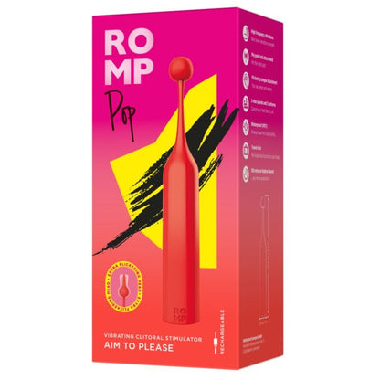 ROMP - POP STIMOLATORE CLITORIDEO AD ALTA FREQUENZA ROSSO