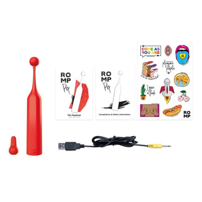 ROMP - POP STIMOLATORE CLITORIDEO AD ALTA FREQUENZA ROSSO