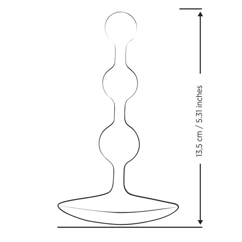 ROMP - AMP PERLE ANALALI IN SILICONE FLESSIBILE VIOLA 12,5 CM VIOLA