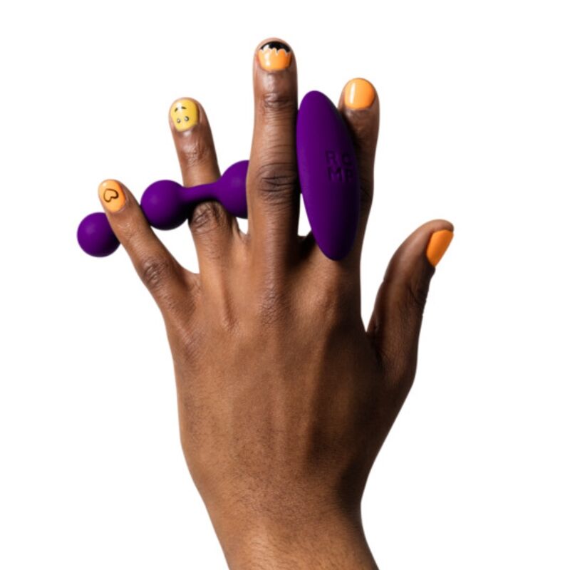 ROMP - AMP PERLE ANALALI IN SILICONE FLESSIBILE VIOLA 12,5 CM VIOLA