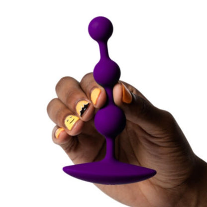 ROMP - AMP PERLE ANALALI IN SILICONE FLESSIBILE VIOLA 12,5 CM VIOLA
