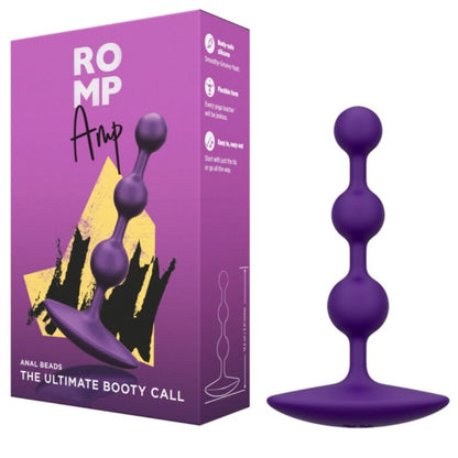 ROMP - AMP PERLE ANALALI IN SILICONE FLESSIBILE VIOLA 12,5 CM VIOLA
