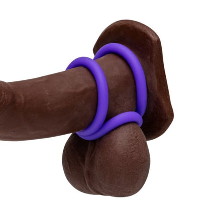 ROMP - REMIX TRIO SET DI 3 ANELLI PER PENE IN SILICONE VIOLA