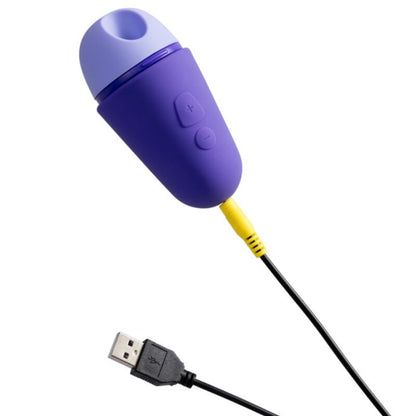 ROMP - STIMOLATORE CLITORIDEO GRATUITO CON COPERCHIO, 10 LIVELLI, RICARICABILE, VIOLA
