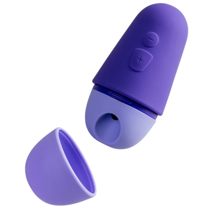 ROMP - STIMOLATORE CLITORIDEO GRATUITO CON COPERCHIO, 10 LIVELLI, RICARICABILE, VIOLA
