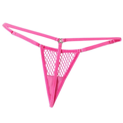 CHILIROSE - CR 4856 MICRO PERIZOMA REJILLA ROSA NEON S/M