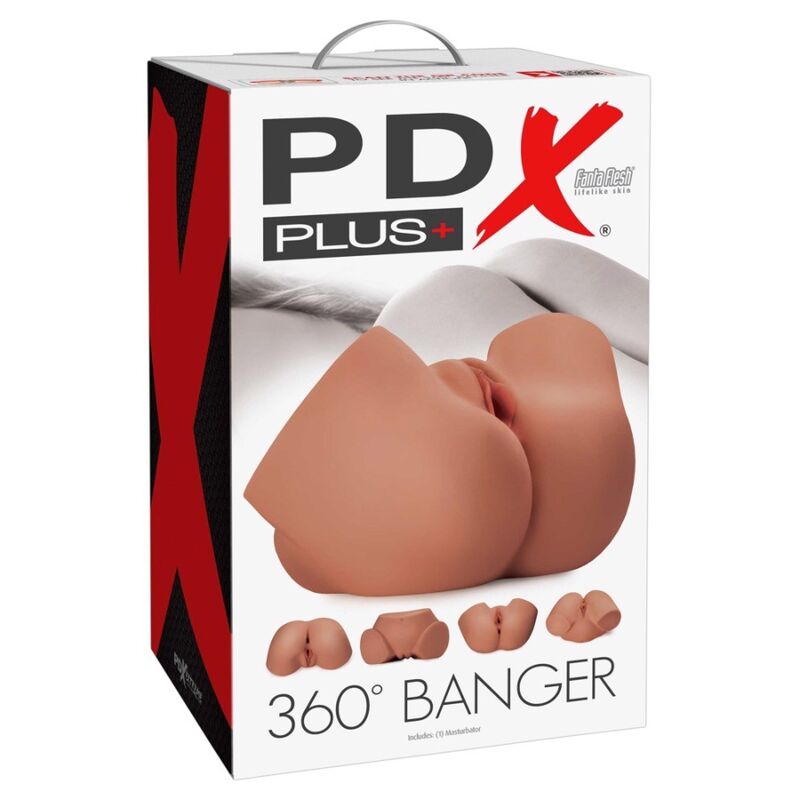PDX PLUS - MASTURBATORE REALISTICO A 360° PER SEDERE E VAGINA