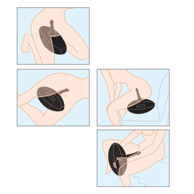 FETISH FANTASY SERIES - BODY DOCK SFERA DELL'AMORE GONFIABILE CON DILDO NERO 41,9 CM
