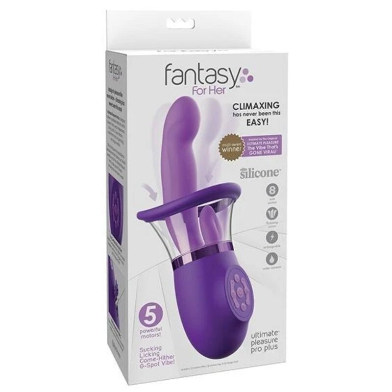 FANTASY FOR HER - VIBRATORE A CONIGLIO ULTIMATE PLEASURE PRO PLUS VIOLA 20,3 CM