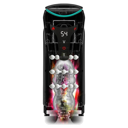 PDX ELITE - MOTO-BATOR PRO MASTURBATORE AUTOMATICO VIBRANTE E RISCALDANTE CON PROTEZIONE, 26,5 CM