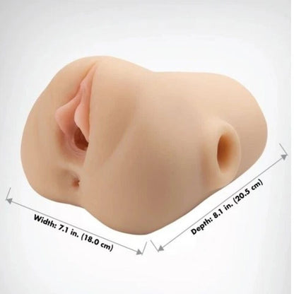 PDX PLUS - VAGINA REALISTICA, SPUNTATORE, STRIZZATORE, STROFINATORE, 18 CM