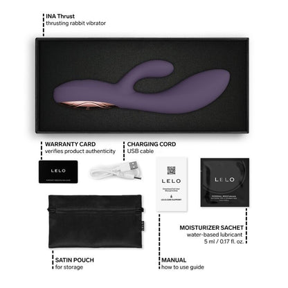 LELO - INA VIBRATORE A SPINTA RABBIT VIOLA