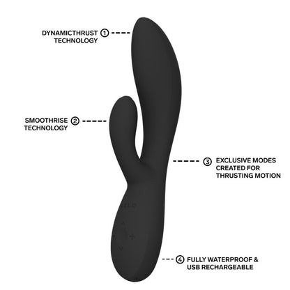 LELO - INA VIBRATORE A SPINTA THRUST RABBIT NERO
