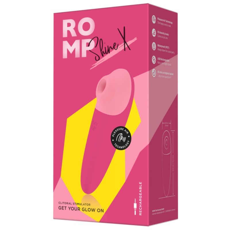 ROMP - SHINE X ASPIRAZIONE CLITORIDEA 10 LIVELLI ROSA