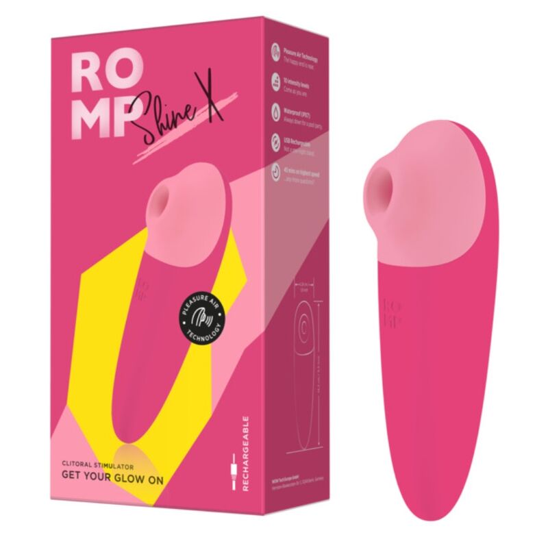 ROMP - SHINE X ASPIRAZIONE CLITORIDEA 10 LIVELLI ROSA
