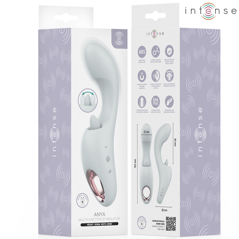 INTENSE - ANYA STIMOLATORE DI VIBRAZIONE E MOVIMENTO MULTIFUNZIONE