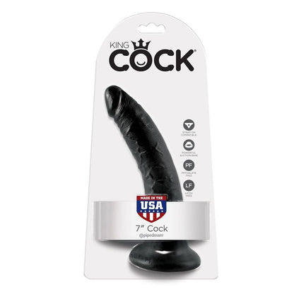 KING COCK - DILDO NERO 17.8 CM