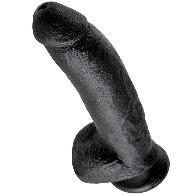 KING COCK - DILDO NERO CON SFERE 22.9 CM