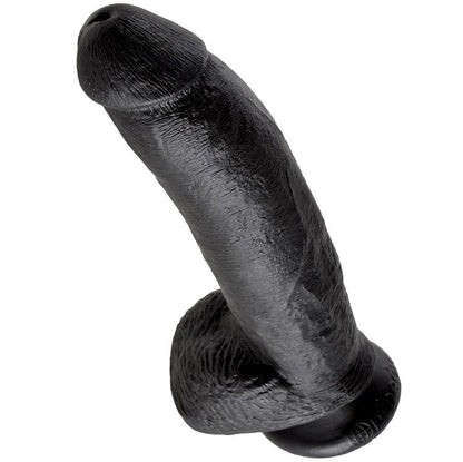 KING COCK - DILDO NERO CON SFERE 22.9 CM