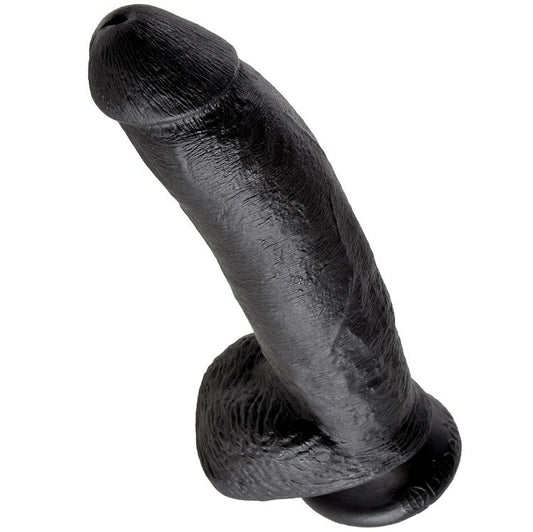 KING COCK - DILDO NERO CON SFERE 22.9 CM