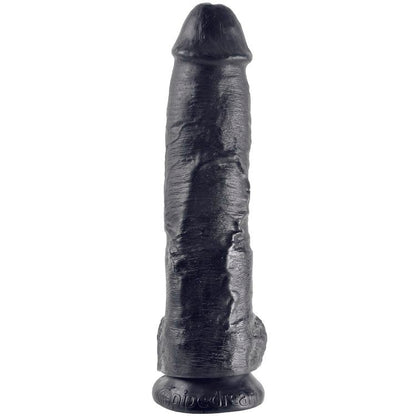 KING COCK - DILDO NERO CON SFERE 25.4 CM