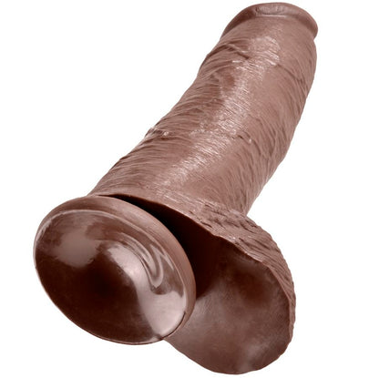 KING COCK - DILDO MARRONE CON SFERE 30.48 CM