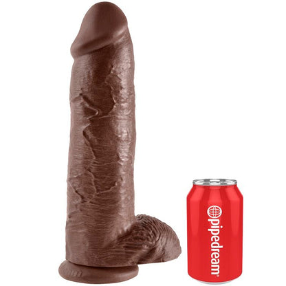 KING COCK - DILDO MARRONE CON SFERE 30.48 CM