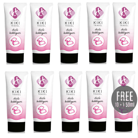 KIKÍ TRAVEL - LUBRIFICANTE GUSTO GUM 50ML 10+1 IN OMAGGIO