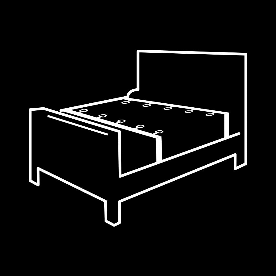 FETISH SUBMISSIVE - SET DI CRAVATTE DA LETTO CON FODERA IN NOPRENE