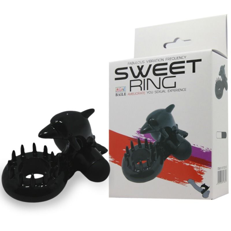 BAILE - SWEET RING ANELLO CON STIMOLATORE CLITORIDEO DELFINO